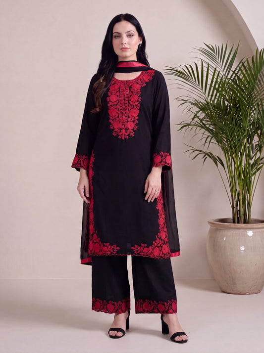 MIRAAL EMBROIDERED 3PC