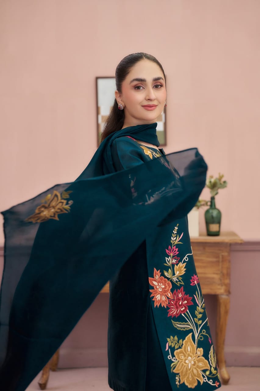JAZERA EMBROIDERED 3PC