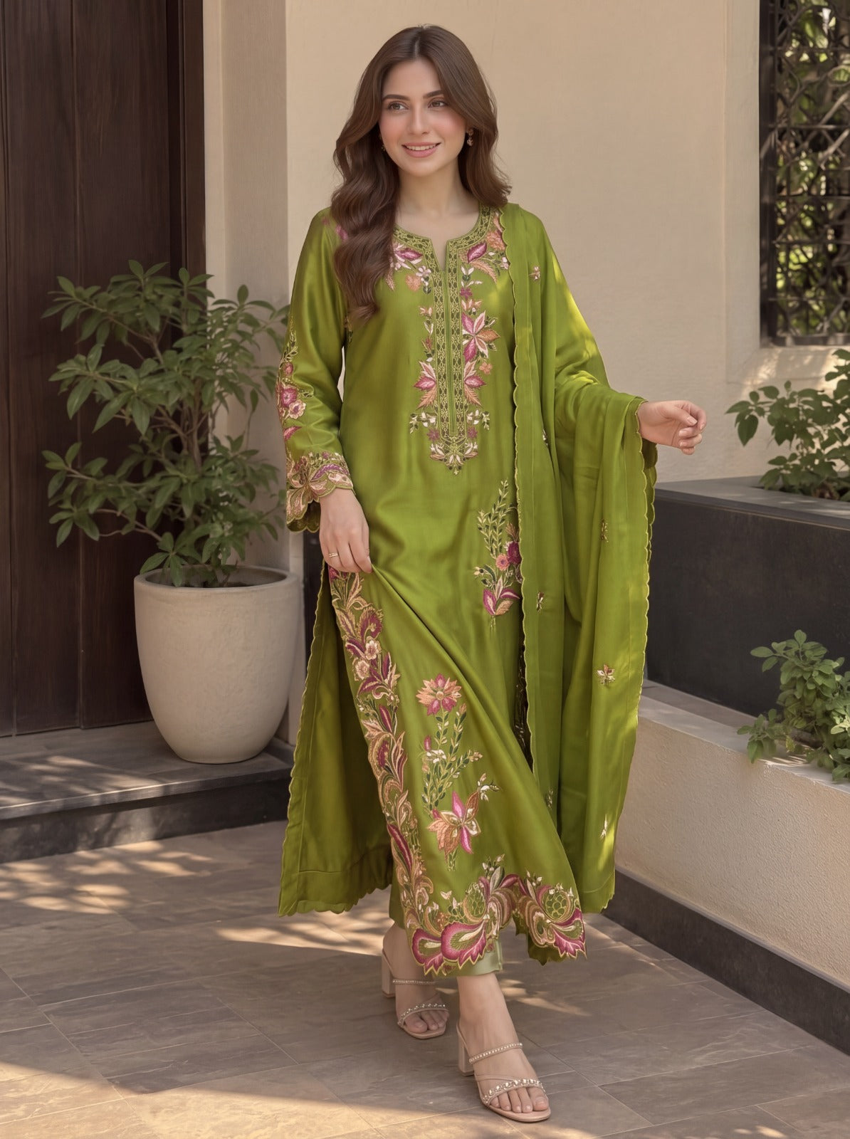 MAHEEN EMBROIDED KAFTAAN