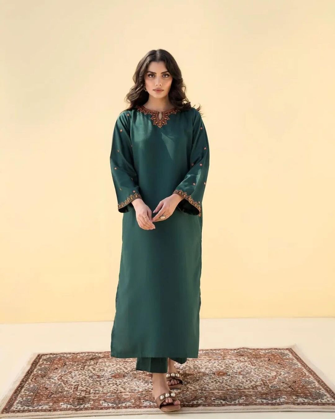 AFREEN EMB 2-Piece Dress