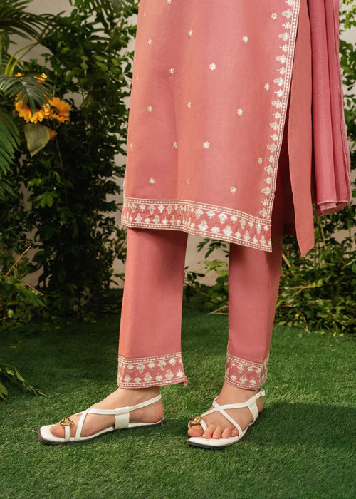 Barbie embroidered 3-piece suit by Tehzeeb Libas (view 6)