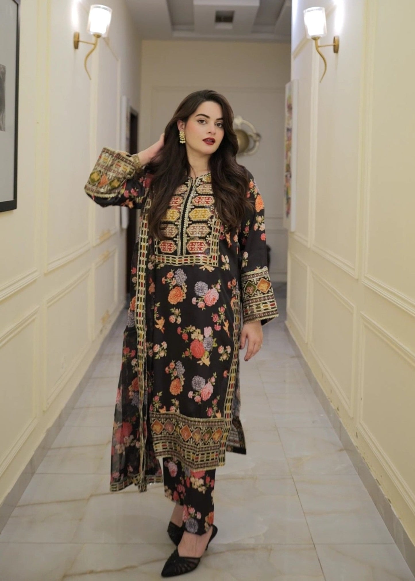 CHANDNI EMBROIDERED 3PC
