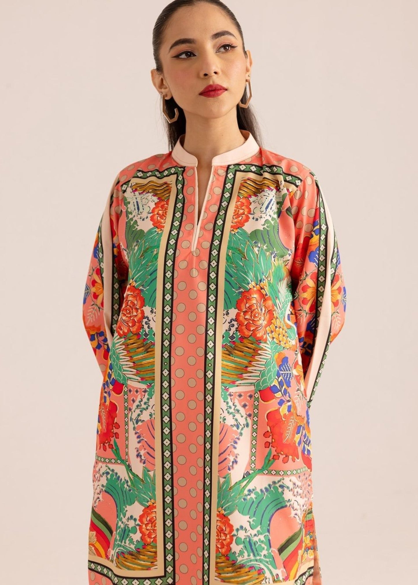 Bagh-e-Baharan khaddar 2-piece set by Tehzeeb Libas (view 3)