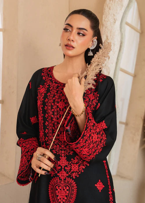 Glaze embroidered 2-piece suit by Tehzeeb Libas (view 3)