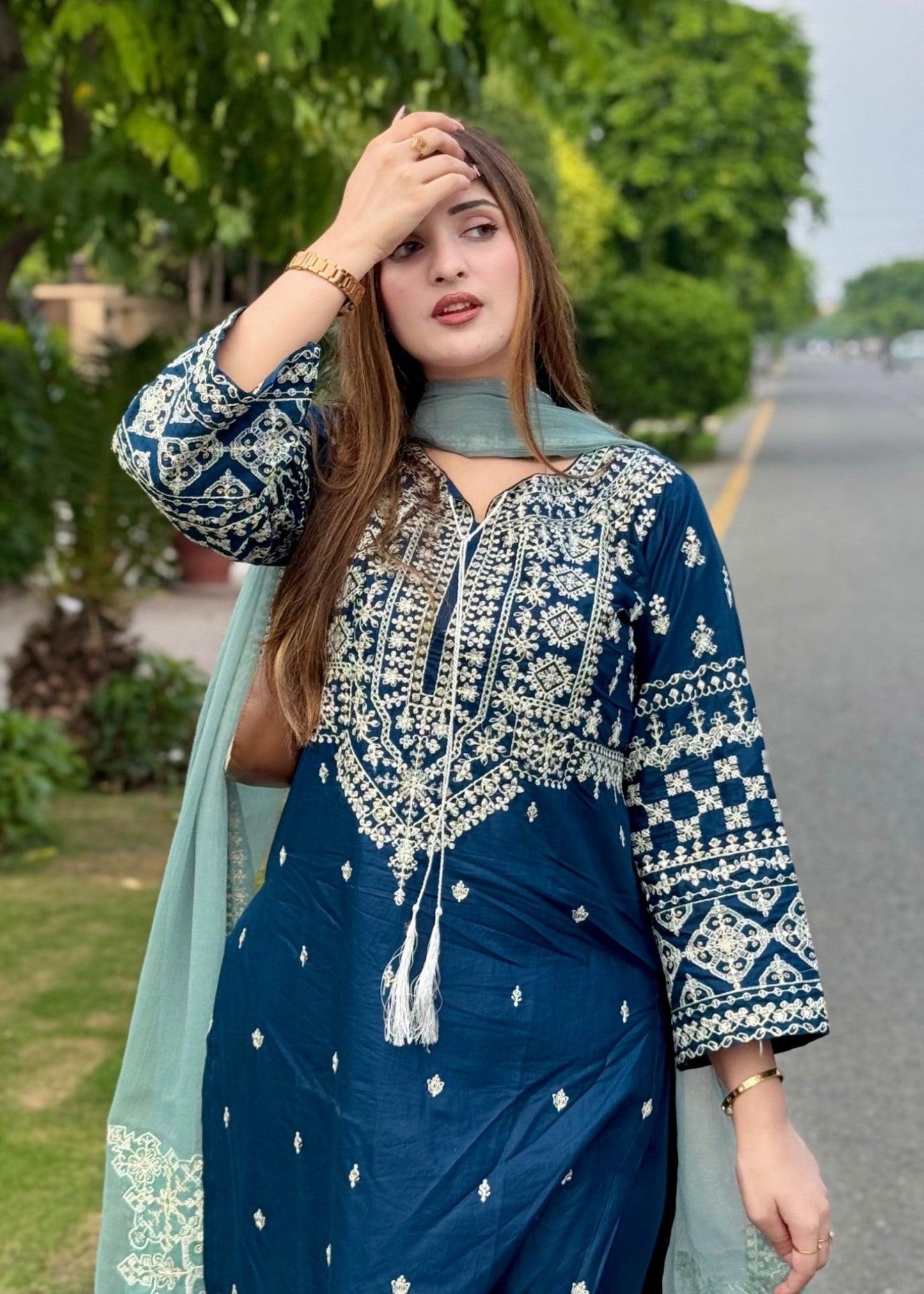 ZARA EMBROIDERED 3PC