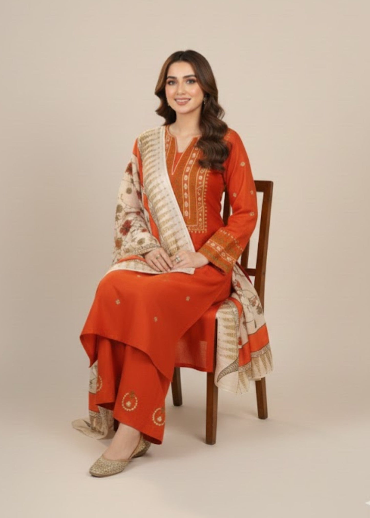 AYAT 3PC SUIT WITH SHAWL
