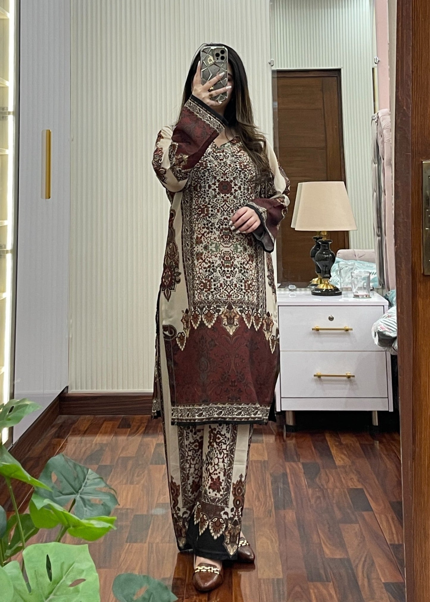 Brownie co-ord set by Tehzeeb Libas