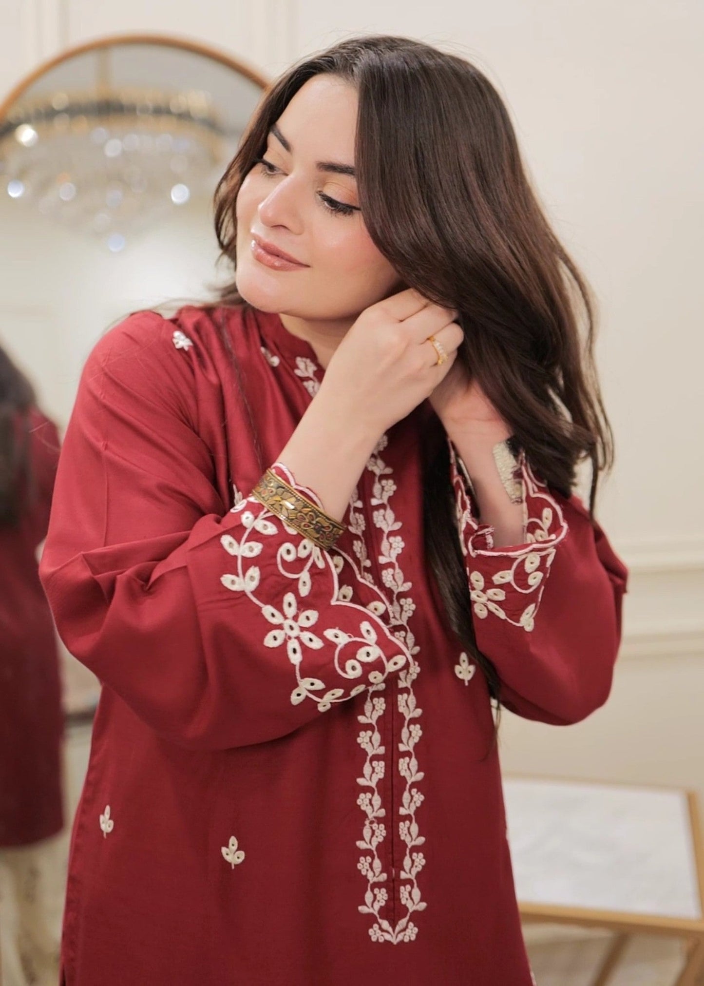 MULBERRY EMBROIDERED 2PC