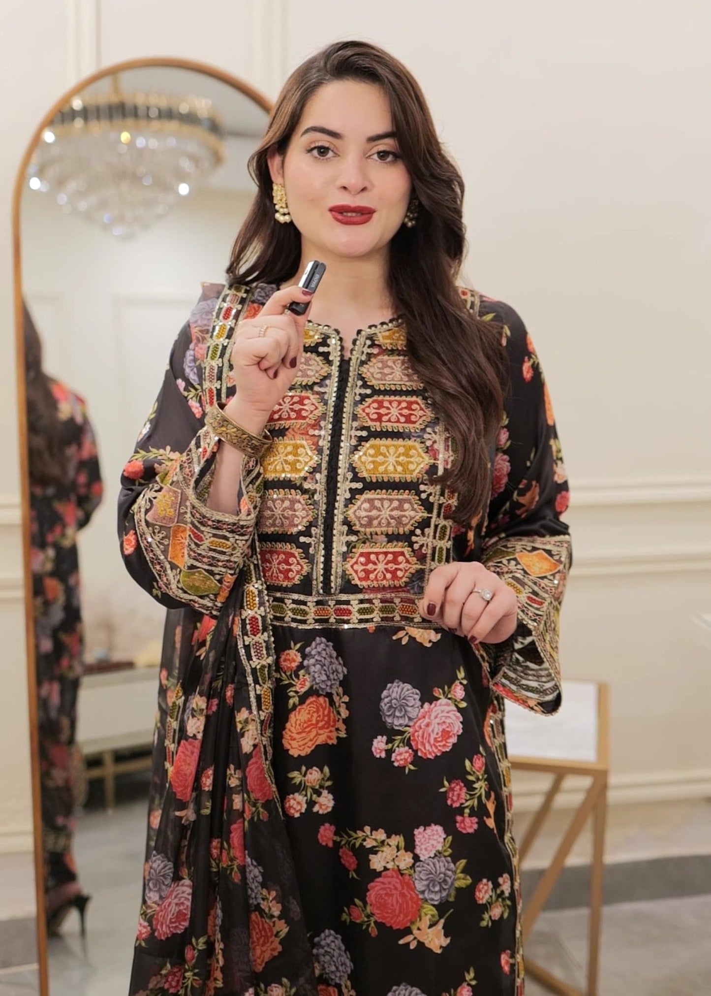 CHANDNI EMBROIDERED 3PC