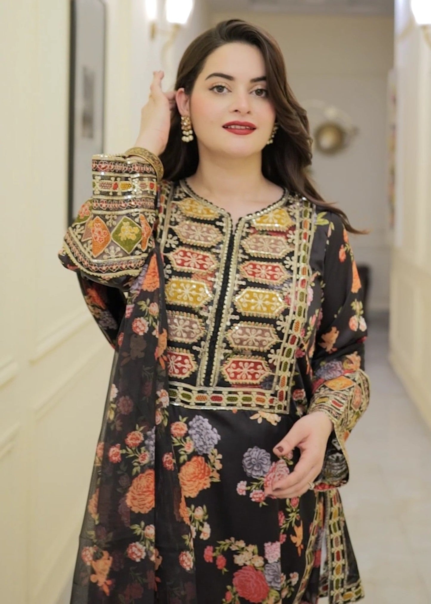 CHANDNI EMBROIDERED 3PC