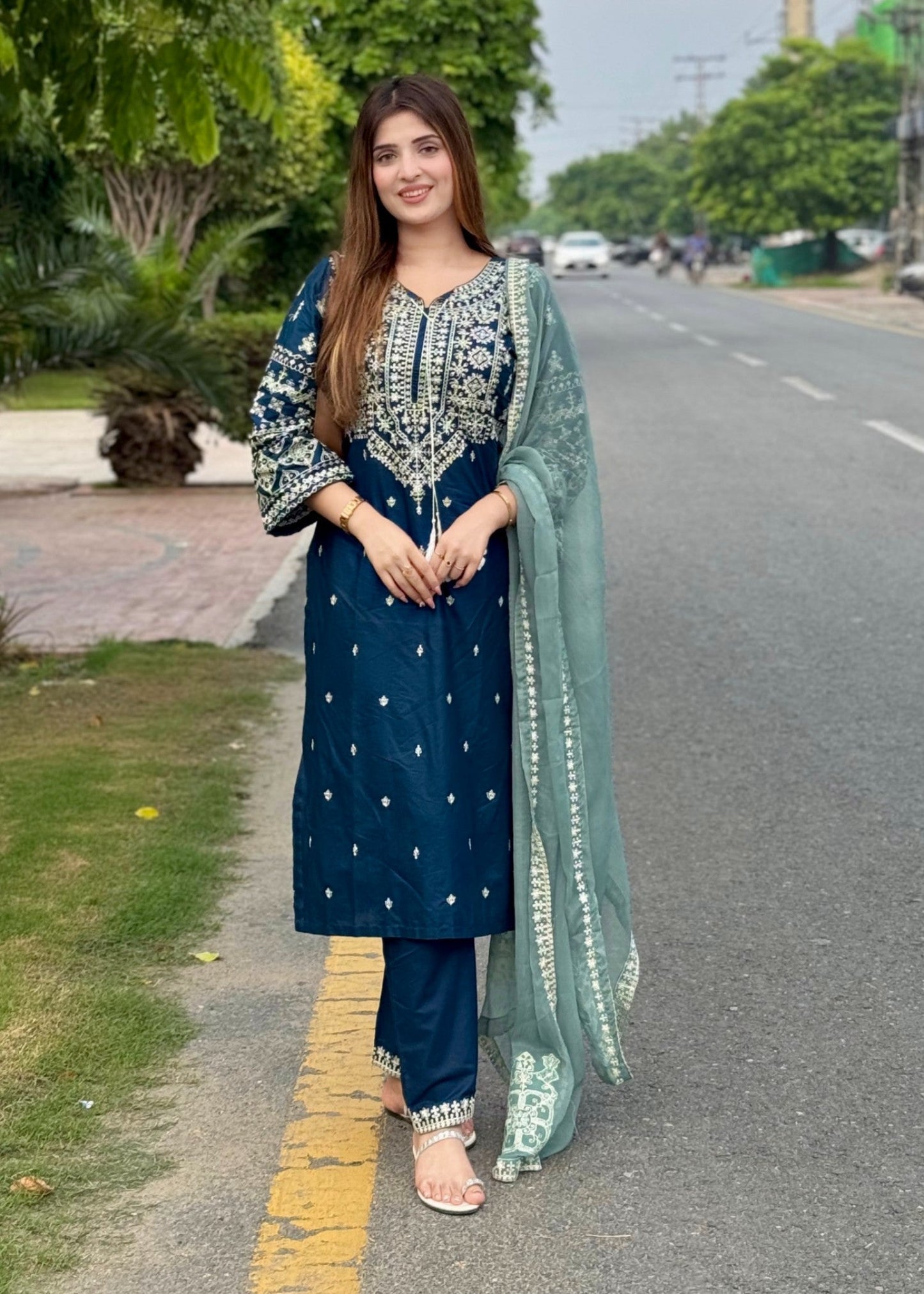 ZARA EMBROIDERED 3PC