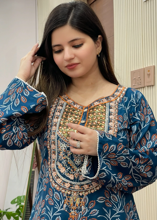 Sabeen stitched eastern suit by Tehzeeb Libas (view 2)