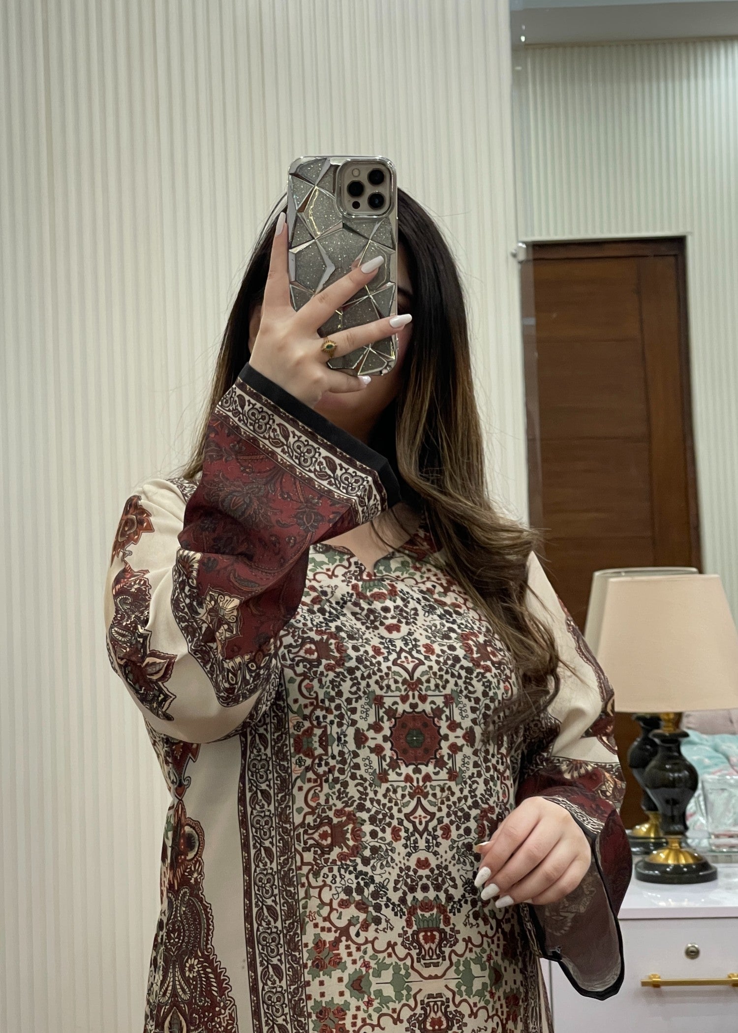 Brownie co-ord set by Tehzeeb Libas (view 3)