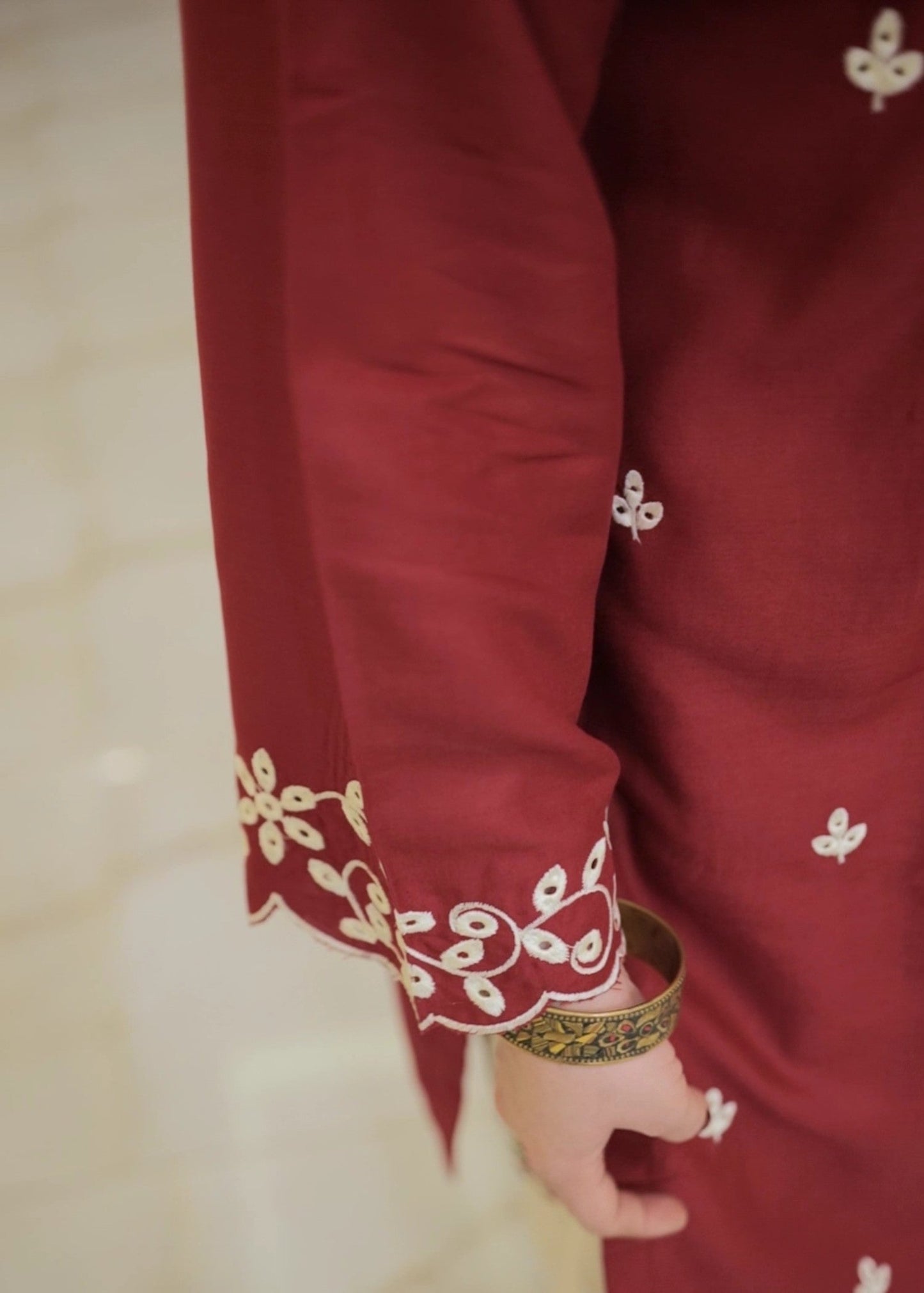 MULBERRY EMBROIDERED 2PC