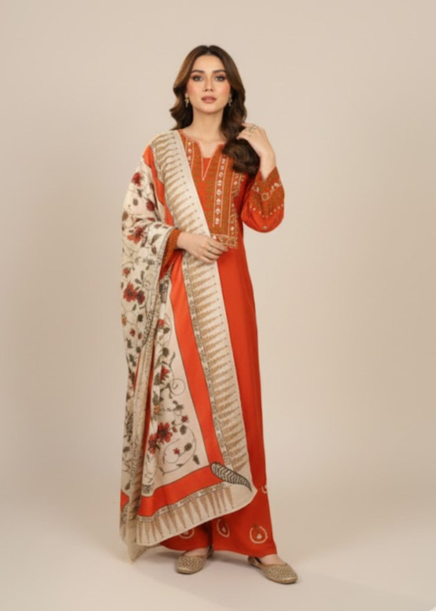 AYAT 3PC SUIT WITH SHAWL