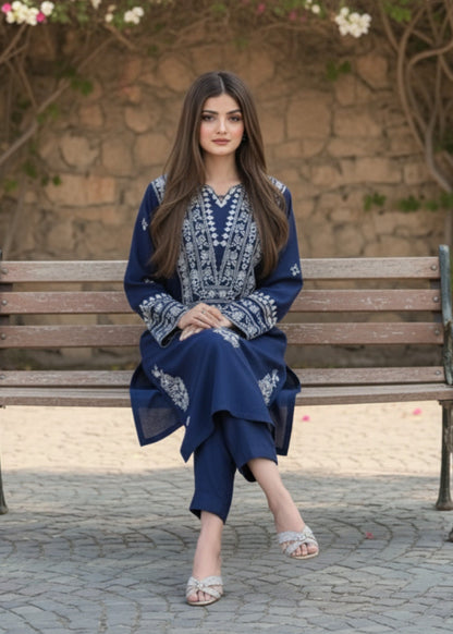 Desal embroidered 2-piece suit by Tehzeeb Libas (view 3)
