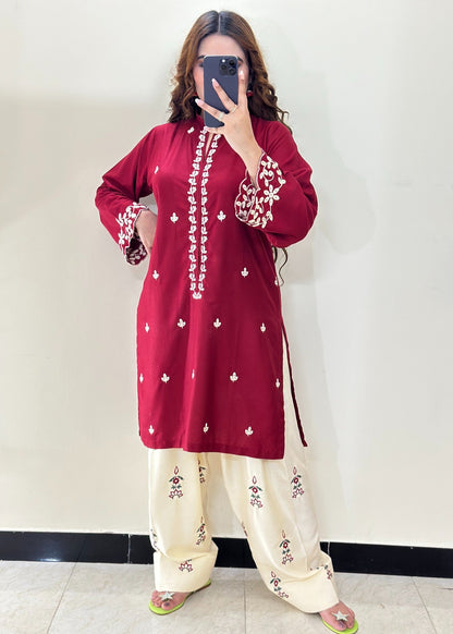 Nirmal stitched eastern suit by Tehzeeb Libas
